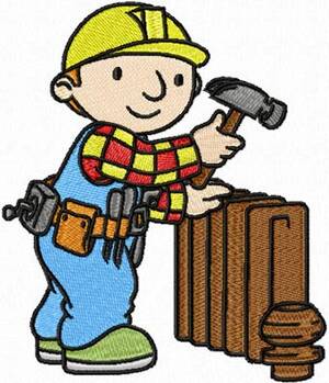 Bob The Builder Cartoon Sex Porn - Bob the Builder plumber embroidery design