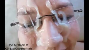 glasses facial - MILF with glasses takes a facial - XVIDEOS.COM