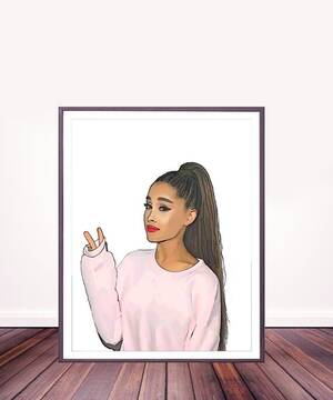 Ariana Cartoon Porn - Ariana Grande Poster Ariana Grande Print Have a Grande - Etsy Sweden