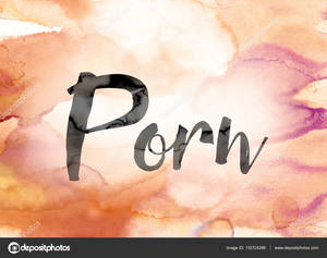 Colorful Artistic Porn - Porn Colorful Watercolor and Ink Word Art â€” Stock Photo