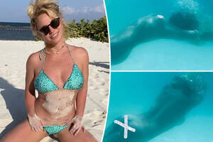 naked beach instagram - Britney Spears goes for nude swim on Instagram