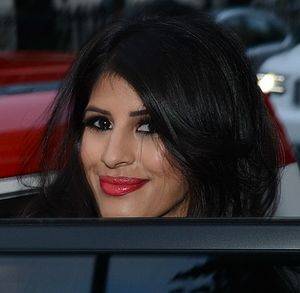 Jasmine Trias Porn - Jasmin Walia - Jasmin Walia getting into a car after leaving the Arch  London hotel in
