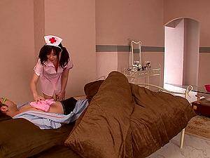 asian nurse bath - Asian Nurse Giving Stud A Sponge Bath Before Showing Her Natural Tits :  XXXBunker.com Porn Tube