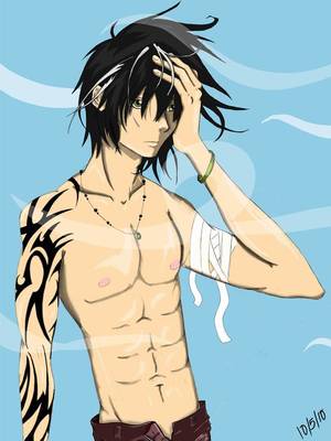 Boy Porn Asian Shinjiro - Shirtless Anime Guy |