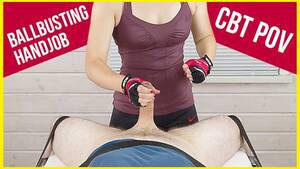 Handjob Ball Torture - POV BALLBUSTING and HANDJOB CBT Bondage Cock and Balls Torture Gloves | Era  - Pornhub.com