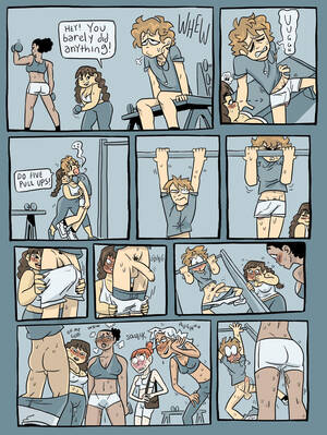 cfnm big cock cartoons - Rule 34 - accidental exposure aroused ass assisted exposure big penis blush  blushing butt cfnm clothed female nude male comic dialogue embarrassed  embarrassed nude male erection exposed penis gym large penis lifting