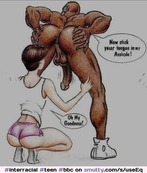 interracial analingus cartoon - interracial #teen #bbc #comic #cartoon #drawn #rimjob #rimming #asslicking  | smutty.com