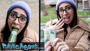 deepthroat caps - Public Agent Ale Danger Demonstrating how far she can Deepthroat a Big Fat  Cock - Pornhub.com