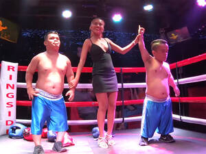 Midget Thai Porn - Midget boxing in Thailand lead to sex with the sexy Asian ring girl by Thai  Swinger, full Blowjob fuck video (Dec 20, 2022)