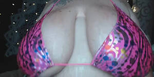 bikini boobs sex - Daytona Hale Oiled Boobs In Shiny Bikini HD SEX Porn Video 4:50