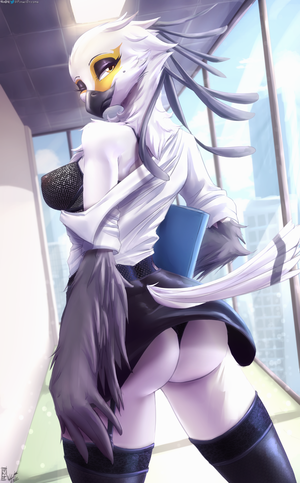 Furry Secretary Porn - 144098 - suggestive, artist:viejillox, washimi (aggretsuko), bird, bird of  prey, secretary bird, anthro, aggretsuko, sanrio, 2022, beak, bedroom eyes,  bottomwear, bra, breasts, butt, clothes, digital art, eyelashes, feathers,  female, fur, hair, legwear