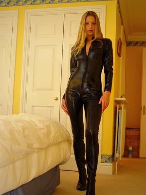 latex lesbian strap on cat - latex lesbian strap on cat