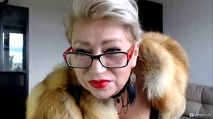fur coat porn web cam - Mature Russian webcam whore AimeeParadise in a fur coat blows smoke in face  of her virtual slave! - XVIDEOS.COM