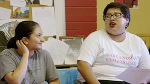 Catholic Schoolgirl Cum Porn - California Latinas for Reproductive Justice member Alina Aguayo at a  workshop on sex and body positivity