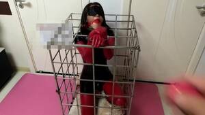 Latex Asian Slave Porn - Fx-tube.com Asian latex slave girl restrained by the shackles and climax