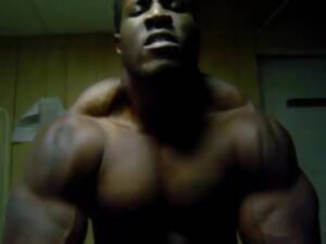 Black Bodybuilder Porn - Big Black Bodybuilder Flexing Up Close Grunting Gay Porn Video - TheGay.com