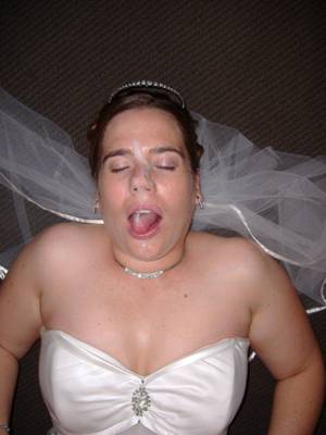 cumshot wedding - Hubby couldn't wait any longer and right after the reception ended, he  hastily inserted his cock in the bride's wet mouth and gave her a huge  facial cumshot ...