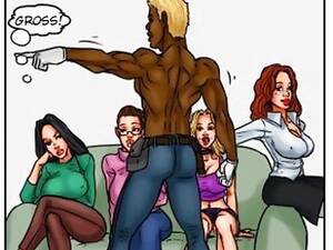 black orgy animated - Crazy black cartoon porn orgy for naughty MILFs serving big black cock