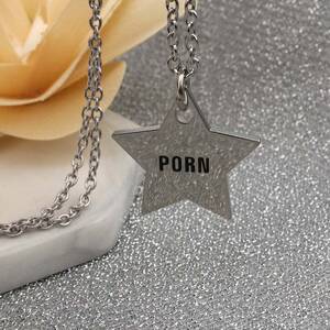 Chain Porn Star - Porn Star - Charm Necklace - Stainless Steel | eBay