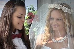 Lesbian Marriage Porn - Beautiful lesbian brides