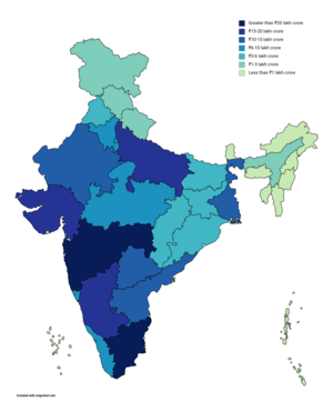 Girlsdoporn Indian - List of Indian states and union territories by GDP - Wikipedia