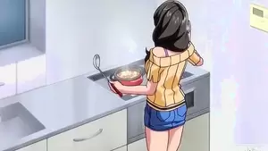 Kitchen Anime Porn - Cool porn cartoon with a drawn chick - PORNVOV