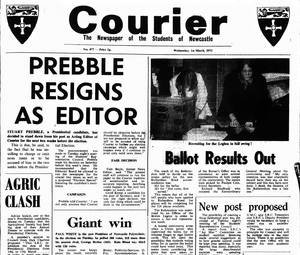 1972 Porn Newspapers - 'Prebble Resigns as Editor', 1st March 1972. '