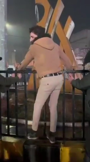 Flogging Porn Arab Guy - A man being flogged and beaten in the city of al-Bab in northern Syria for  blasphemy. December 21, 2023. : r/exmuslim