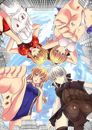 giantess anime foot fetish hentai - 4 Times The Destruction | Giantess Gallery