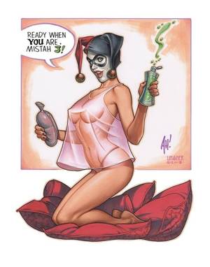 Helen Of Troy Comic Porn - Harley Quinn by Adam Hughes and Joseph Linsner Comic Art