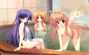 Hoshizora E Kakaru Hashi Nude Porn - Wallpaper nude, anime, towels, bathtubs, hoshizora e kakaru hashi