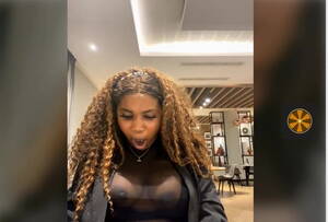 ebony public - Ebony Teasing in Public Restaurant | xHamster