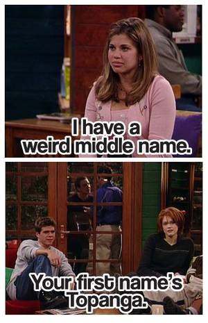 Boy Meets World Porn Captions - What is Topanga's Middle Name from Boy Meets World? We may never know.