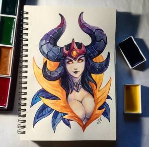 Dark Queen Porn - Instaart - Dark Queen Alexstrasza by Candra