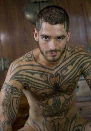 Bat Tattoo Porn - Gay porn actor and DJ in Berlin