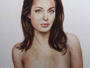 Angelina Jolie Porn - Angelina Jolie topless painting post her surgery up for auction - India  Today