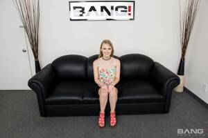 Black Porn Couch - Lily Rader gets fucked real hard on a black Couch 11 photos