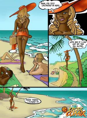 hot black chick nude on beach - Ebony girl masturbates and then has a threesome on the beach - 9 Pics |  Hentai City