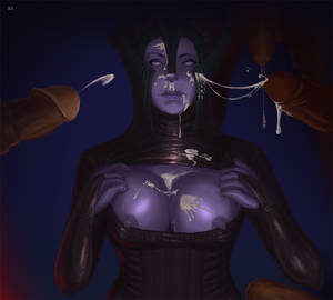 mass effect bukkake hentai - Matriarch Benezia, cumdumpster by Kaihlan