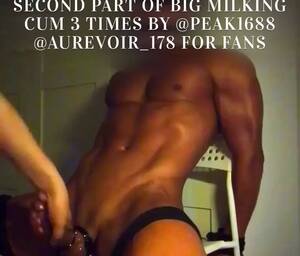 jerking off six pack - Endowed black man with six-pack abs is getting his prick jerked off -  GotGayPorn.com