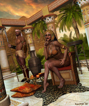 Black Nubian Queen Porn - Nubian Egyptian Queen with Royal Guard