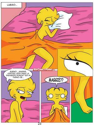 lisa and maggie toon porn - Los Simpsons: Lisa y Maggie teniendo una aventura lÃ©sbica - Vercomicsporno