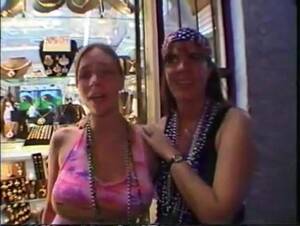 mardi gras boob cam - American mother and daughter showing tits in Mardi Gras