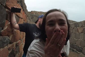 Armenia - Russian couple apologises for shooting porn in Erebuni Fortress