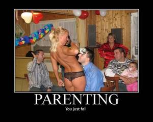Funny Epic Fail Porn Posters - Baby Loves Exotic Dancer with No Clothes Party Family Photo - Parenting Fail  ---- hilarious jokes funny pictures walmart humor fails
