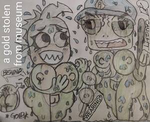 caught naked art - rangona: well well well! what have we caught right here?! (ms piranha: oh,  i can explain!) rangona: what are u doing here?! im security! (ms piranha:  uhh...i just have...in bath timing!) rangona: