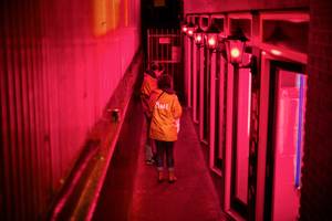 couple live sex show amsterdam - The doors and windows of Amsterdam.