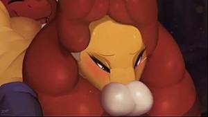 Furries Deepthroat Porn - Renamon x Guilmon Blowjob Furry - 2 min