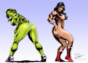 Hulk And Wonder Woman Porn - She-Hulk and Wonder Woman â€“ Near Hentai