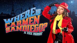 Busty Carmen - La tetona April Olsen como la villana Carmen Sandiego te esposa y te folla  porno en realidad virtual | CosXplay.com